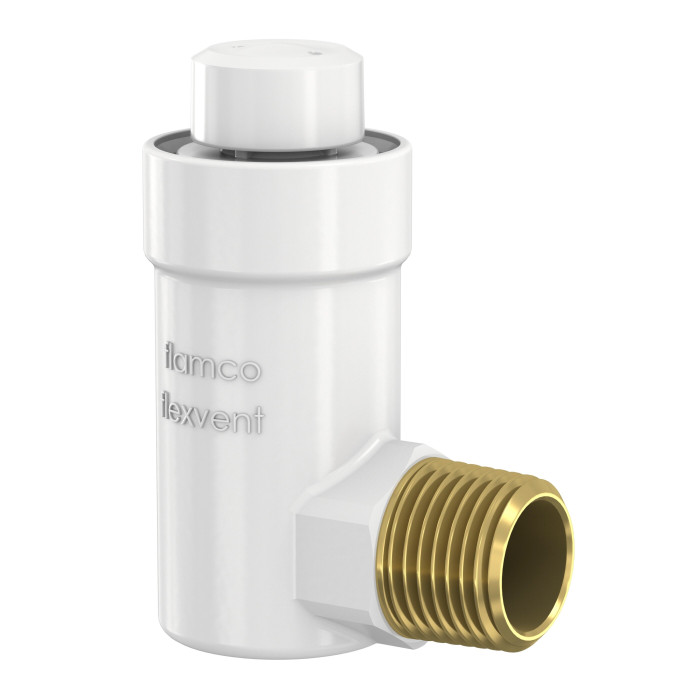 Automātiskais reindžers FLAMCO Flexvent H 1/2", bez pretvārsta, baltas spalvas, kempings