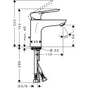 Valmusegisti HANSGROHE Logis E koos 100, 71161000-ga