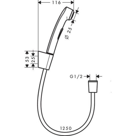 Pre-wall bidet deceel kits HANSGROHE, 32129000