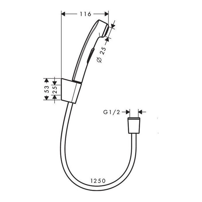 Pre-wall bidet deceel kits HANSGROHE, 32129000