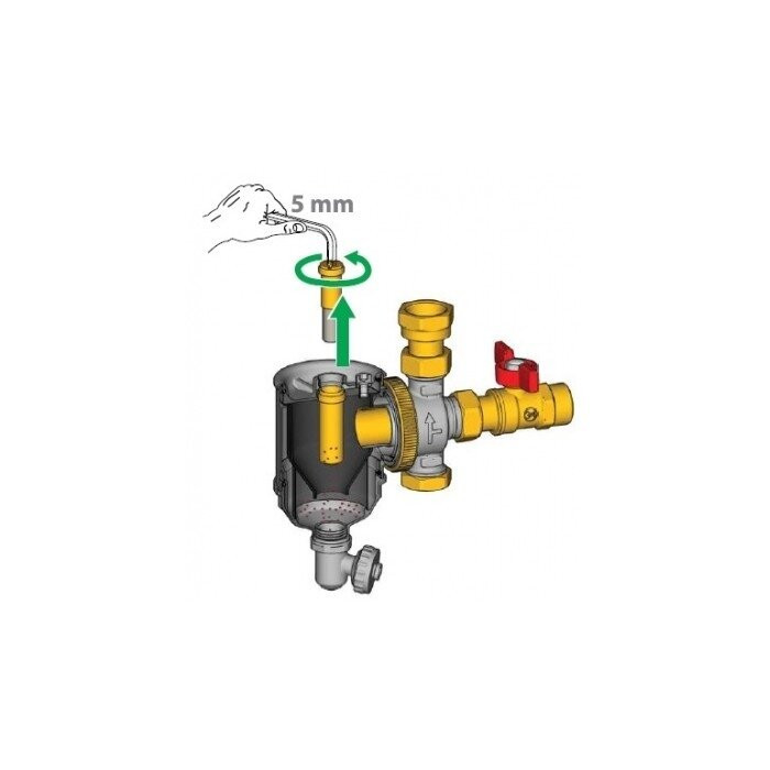 Magnetmuda eraldaja separaatoriga GIACOMINI 3/4", R146CX004