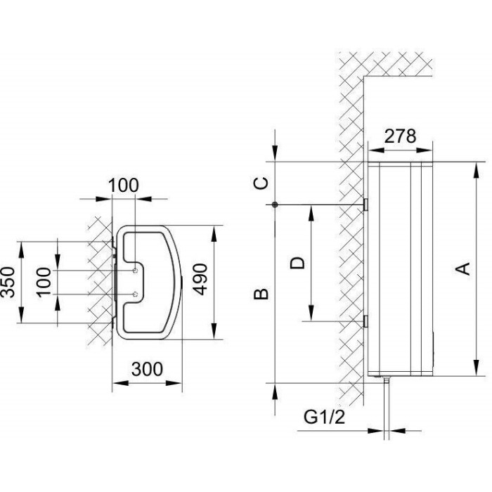 Electric water heater GORENJE 100, OGBS100OR