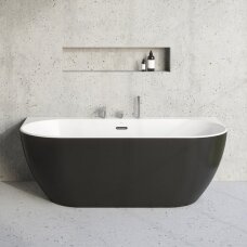 Akrilinė vonia RAVAK FREEDOM W 1660 x 800 mm, juoda