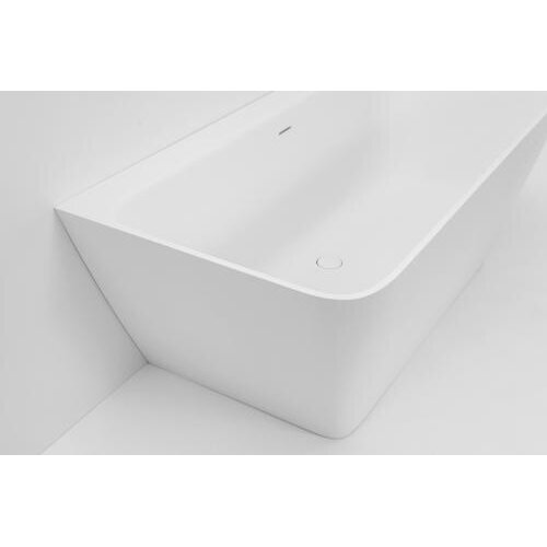 Akmens masės vonia PAA Quadro, balta, 750 x 1600 mm 2