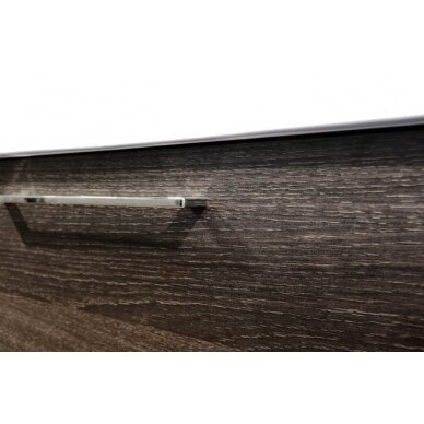 Apatinė spintelė su praustuvu (2 stalčiai) KAMĖ Scandic 101 cm, juodo ąžuolo