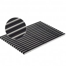 Batų valymosi kilimėlis su guminėmis juostelėmis ACO Vario 1000 x 500 mm, juoda