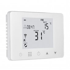 Belaidis virštinkinis patalpos termostatas Wi-Fi, baltas
