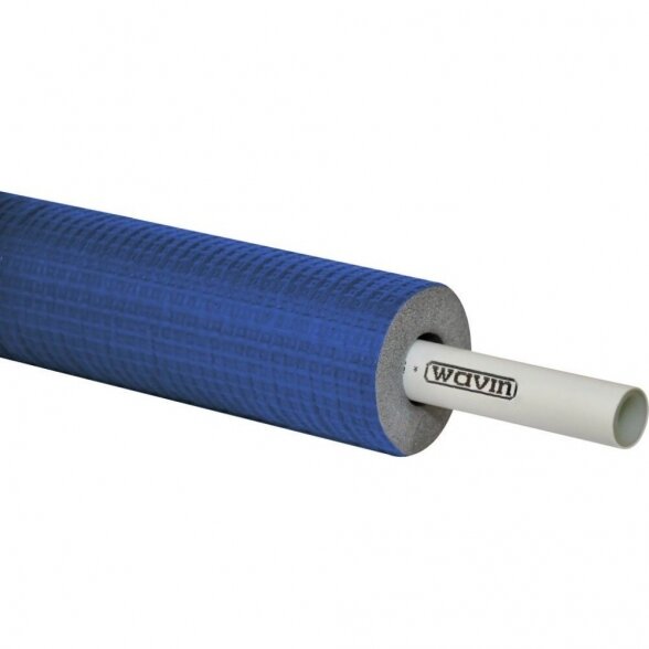 Daugiasluoksnis vamzdis su apšiltinimu (mėlyna) WAVIN PE-Xc/AL/PE-HD 25 x 2,5 mm (25 m)