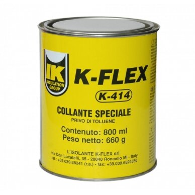 Klijai kaučiukiniai izoliacijai K-FLEX 800 ml / 0,66 kg