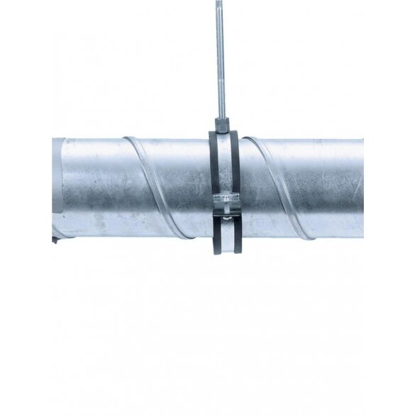 Laikiklis ventiliacijos vamzdžiui su triukšmo slopinimo įdėklu MEFA 160 mm (sriegis M8) 1