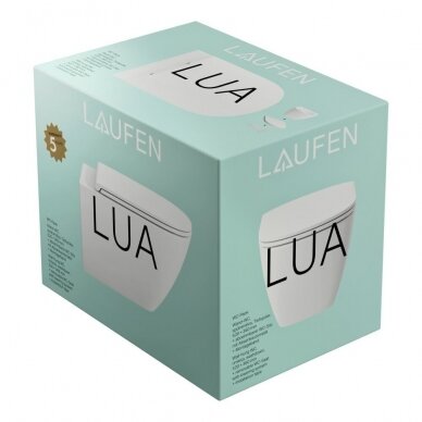 Pakabinamas klozetas LAUFEN Lua Advanced Compact Rimless (Be dangčio) 5