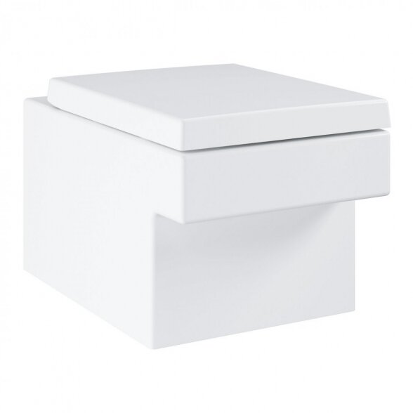 Pakabinamas unitazas GROHE Cube Ceramic Rimless su sėdyne ir dangčiu 5