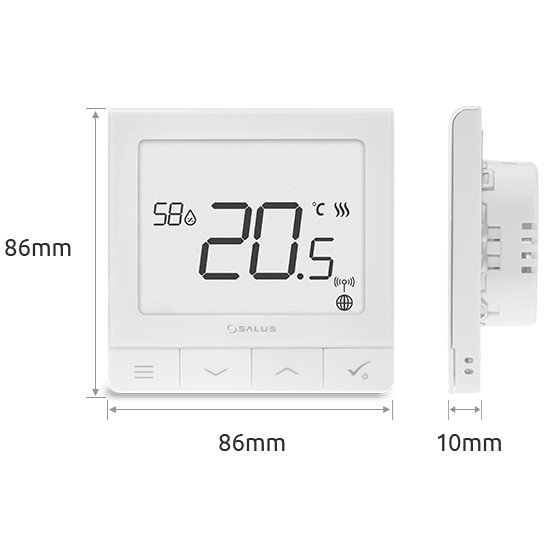 Potinkinis programuojamas patalpos termostatas SALUS Smart Home sistemos Quantum, SQ610 1