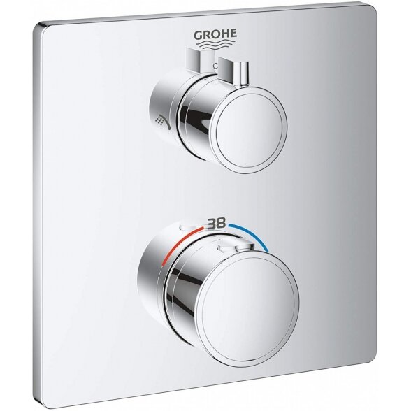 Potinkinė dušo sistema GROHE Grohtherm Cosmopolitan 210 su termostatu, 34734000 8