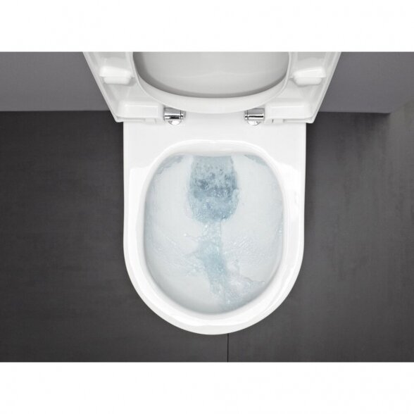 Potinkinis WC rėmas GROHE Solido su juodu mygtuku Even, tarpine ir tvirtinimais (4 in 1) + LAUFEN Rimless pakabinamas unitazas su Slim softclosing dangčiu 9