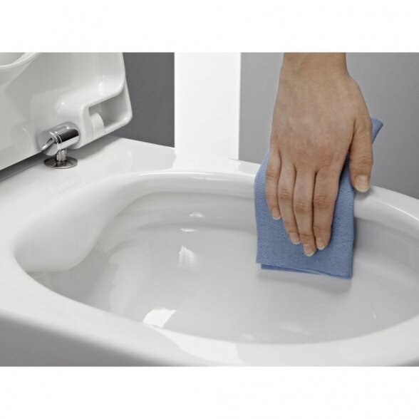 Potinkinis WC rėmas GROHE Solido su juodu mygtuku Even, tarpine ir tvirtinimais (4 in 1) + LAUFEN Rimless pakabinamas unitazas su Slim softclosing dangčiu 7