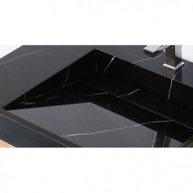 Praustuvas montuojamas ant baldo VITRAZ 914 x 559 mm, juodo marmuro 1
