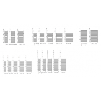 Rankšluosčių džiovintuvas TERMA MARLIN 430 x 1185, balta (Iš ekspozicijos) 7