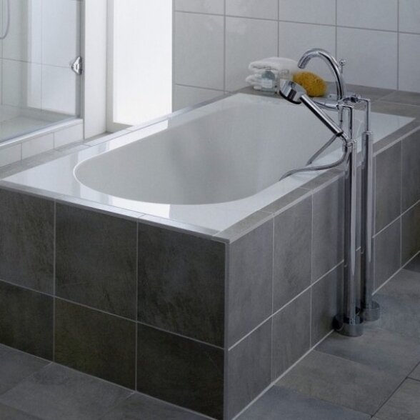 Stačiakampė vonia VILLEROY & BOSH Oberon iš Quaryl medžiagos 800 x 1800 mm 1