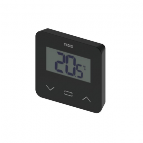 Virštinkinis patalpos termostatas TECEfloor SH-DT, skystųjų kristalų ekranas, juodas